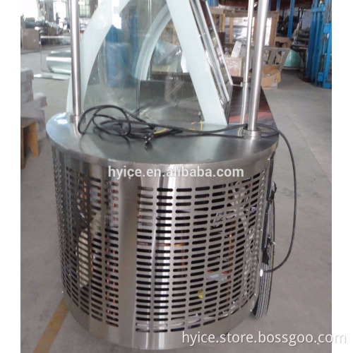 Export south America double machine double temperature ice cream display cart